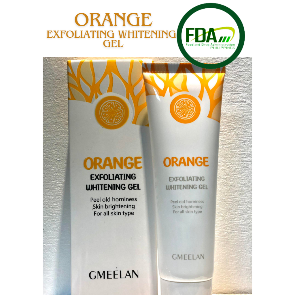 GMEELAN Orange Exfoliating Gel Whitening Facial Body Peeling Gel Scrub
