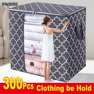 Foldable Storage Box Organizer Waterproof Storage Bag Foldable Steel Shelf  For Quilt Clothes