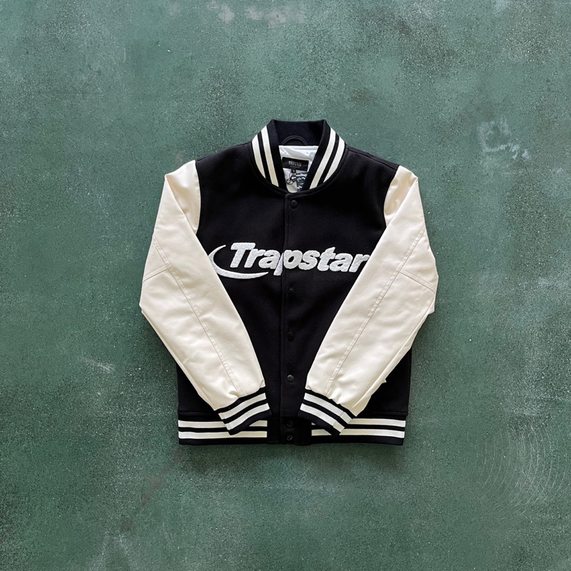 Trapstar Varsity Jacket (Faux Leather) Shopee Philippines