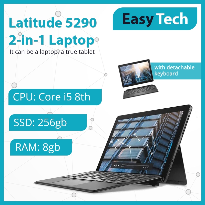 Dell Latitude 5290 2-in-1 Tablet, i5-8350U, 12.3, 16 GB