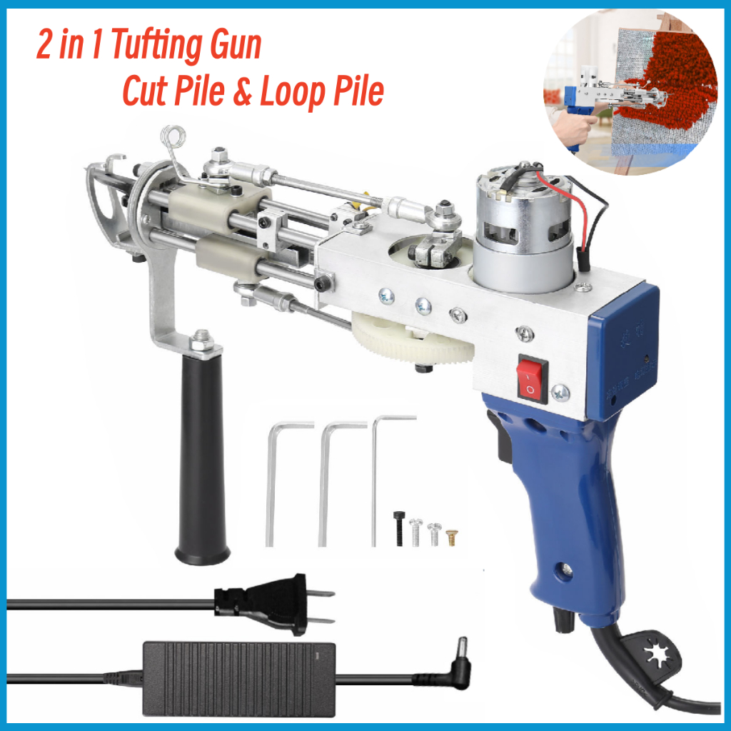 【LOCAL】2 in 1 Tufting Gun Electric Carpet Rug Guns Carpet Weaving