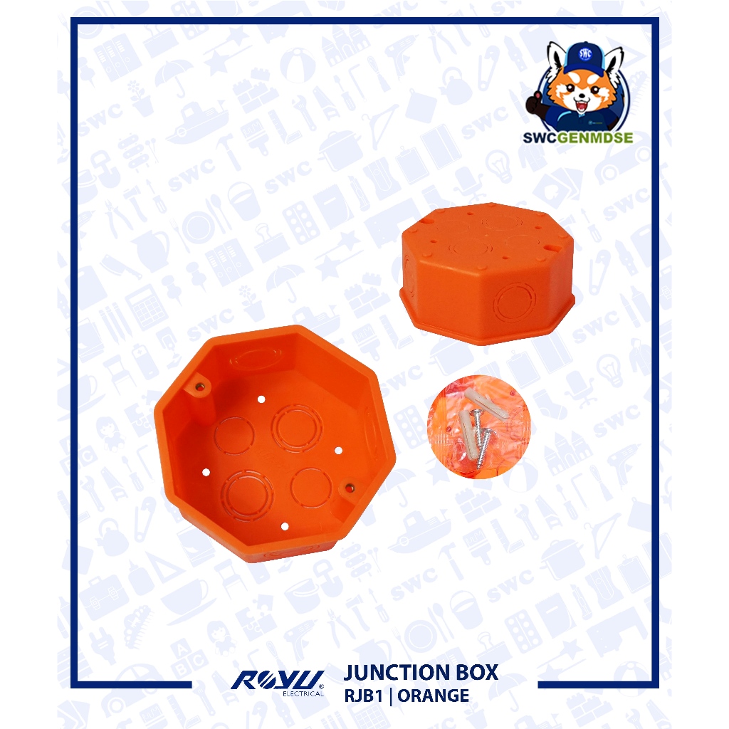 Original Royu Junction Box Rjb Pvc Plate Cover Rjb Utility Box