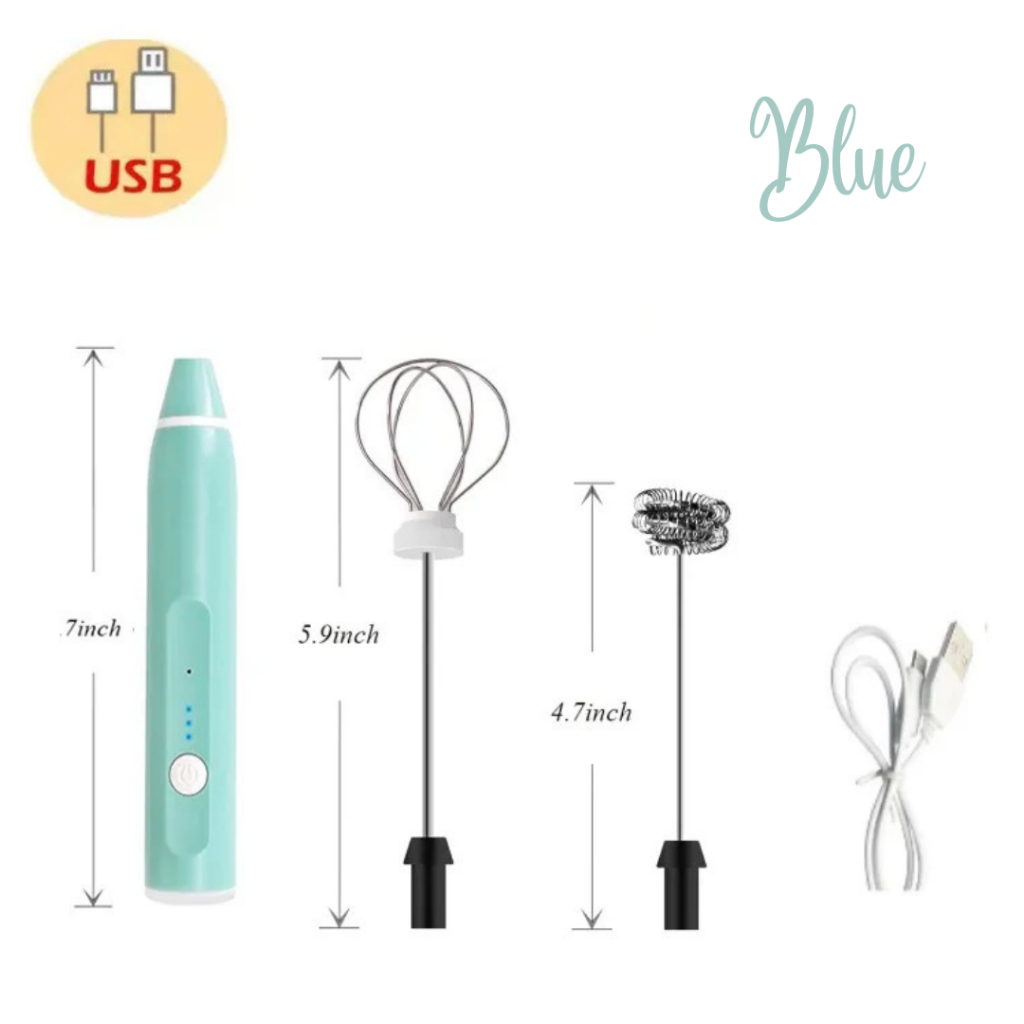 3Speed USB rechargeable coffee blender handheld milk frother Electric