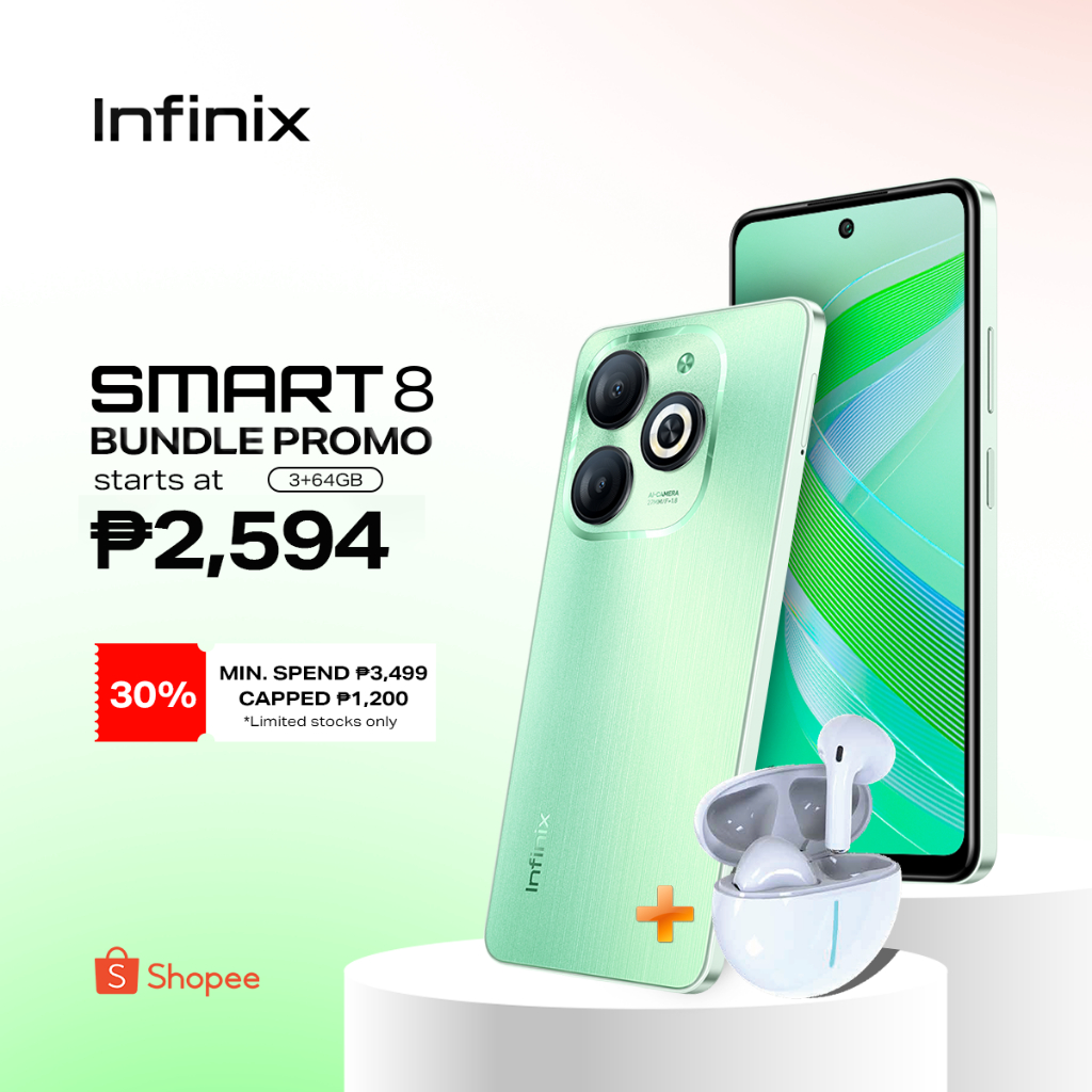 Infinix Smart 8 3GB 64GB Air 1 Pro Bundle Shopee Philippines   Ph 11134207 7r98v Lo6i8y7mx3dmfb