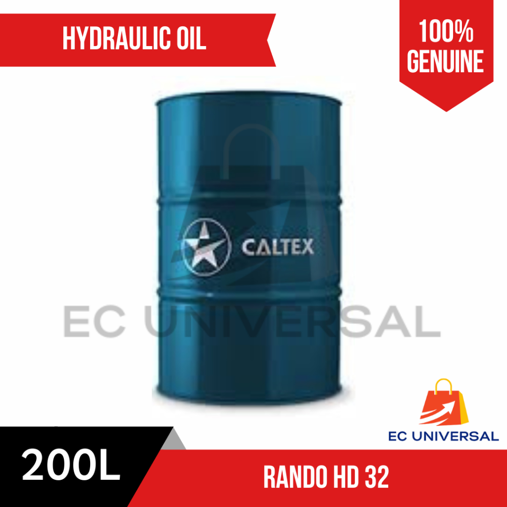 Caltex Hydraulic Oil 32 Rando HD 32 (200L) Liters Drum EC Univ