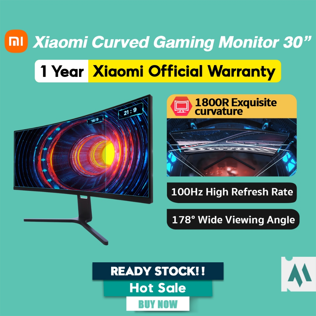【Global Version】Xiaomi Curved Gaming Monitor 30 Inch 200Hz High Refresh