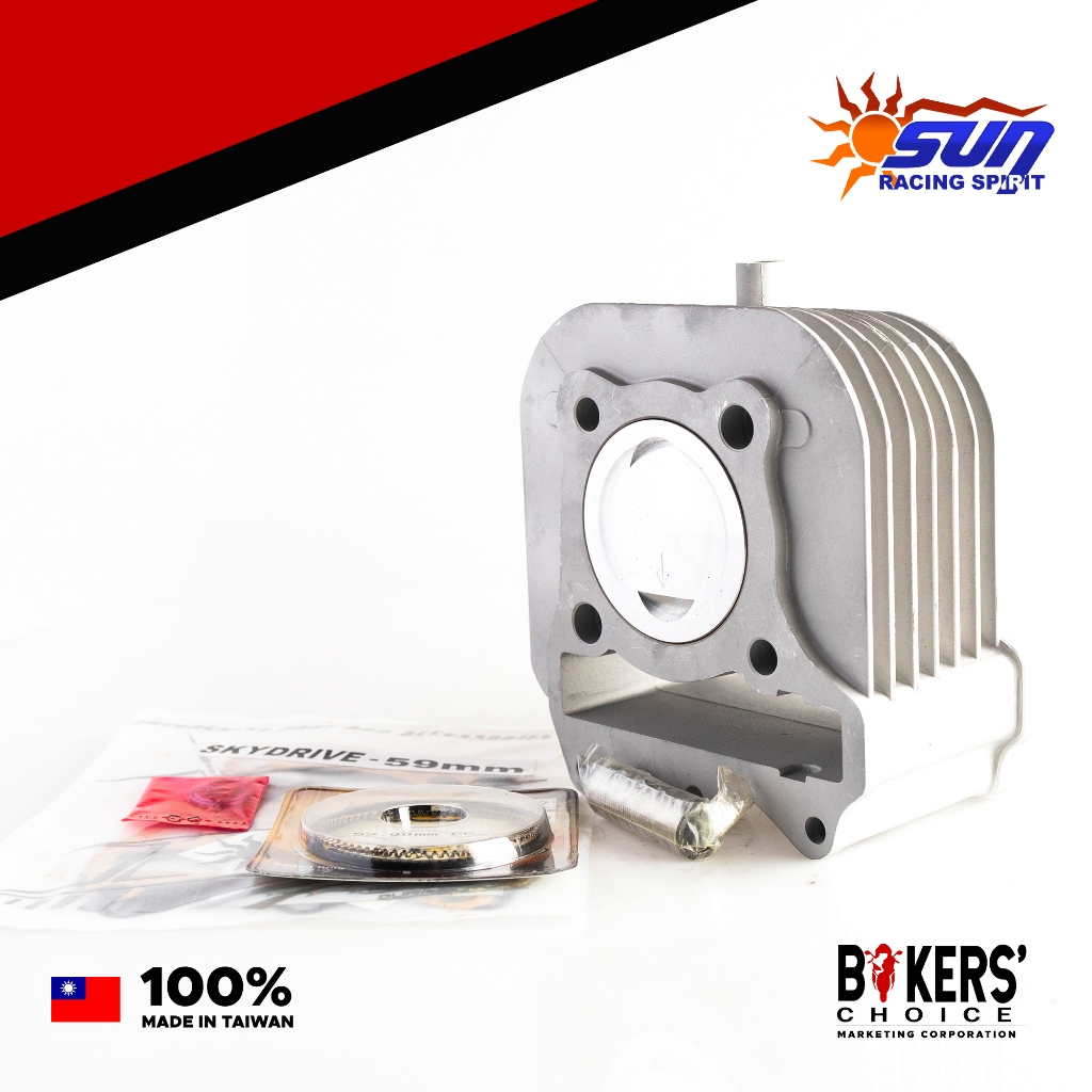 Sun Racing 59mm Ceramic Cylinder Block Set (Skydrive 125) | Shopee ...