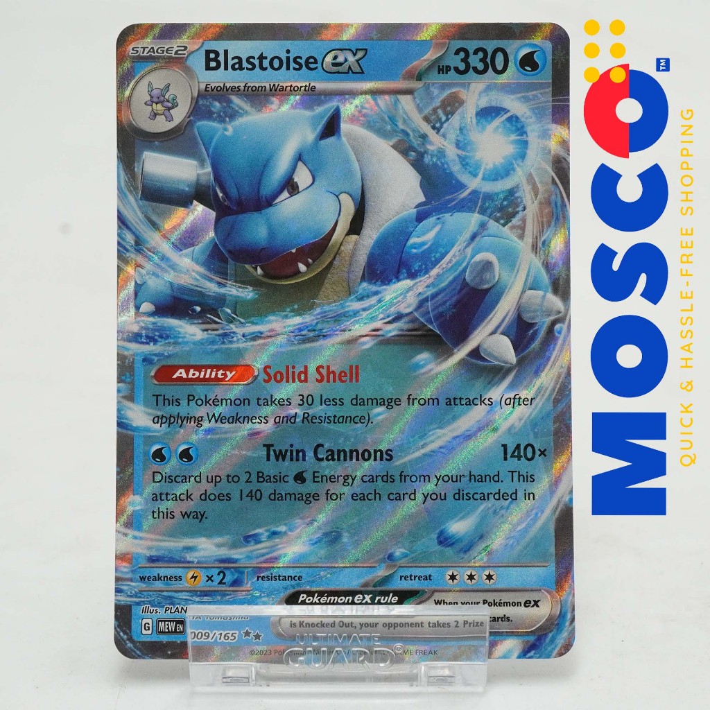 Blastoise Ex - 009 165 - Ultra Rare Scarlet & Violet 151 