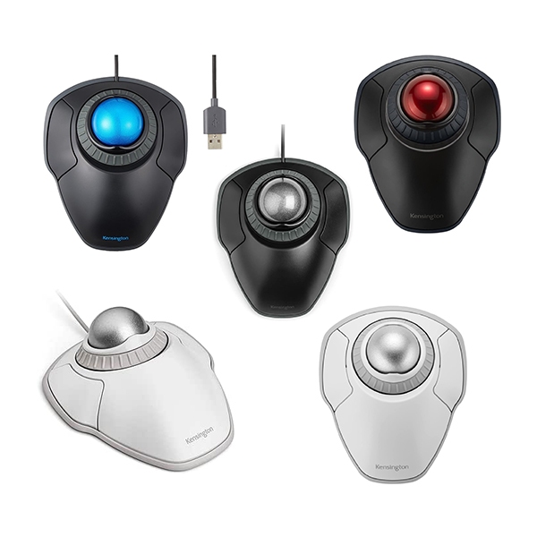 Kensington Orbit Wireless Trackball with Scroll Ring Variation Color