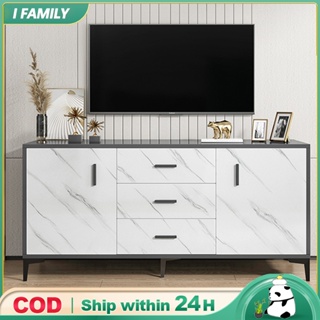 Ready To Ship] Fit 55''TV Nordic TV Cabinet Modern Minimalist 140/120CM TV  Rack Cabinet Furnitur Wood Wooden TV rack for Living Room