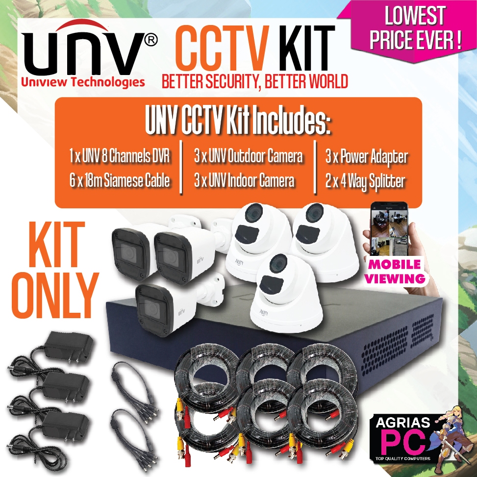 Channel Dvr Cctv Camera Channel UNV CCTV KIT Complete Set CAMERAS BRAND NEW  DVR Channel WITH