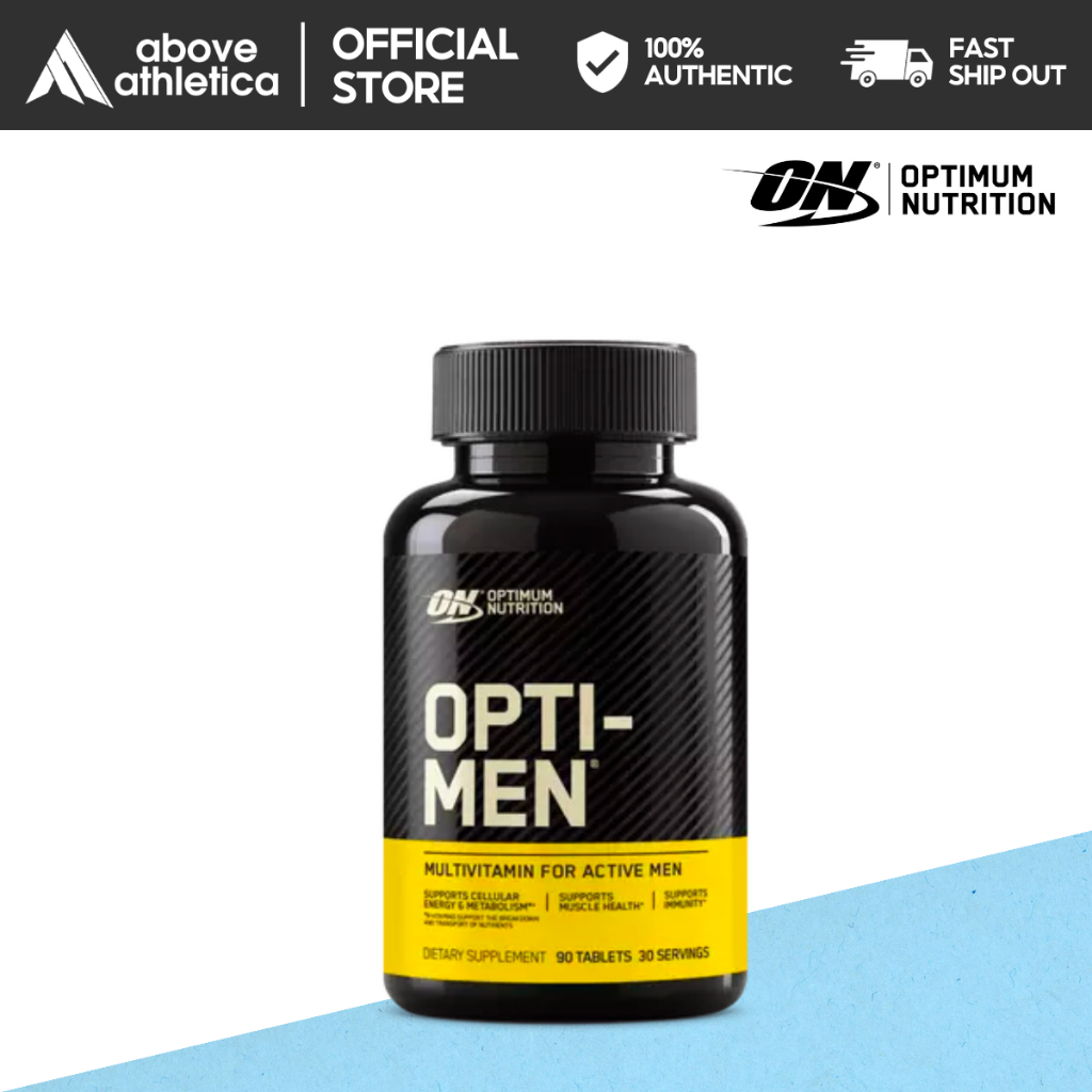 Optimum Nutrition Opti-Men Multivitamins 90, 150, 240 Tablets | Shopee ...