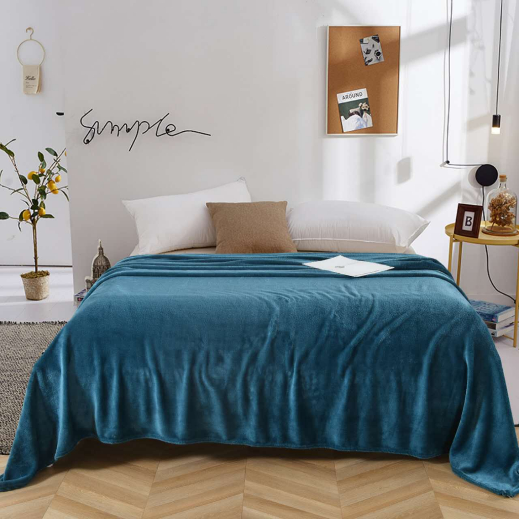 CHINEE Microfiber Plain Blanket DOUBLE SIZE (Super Soft and Comfort ...