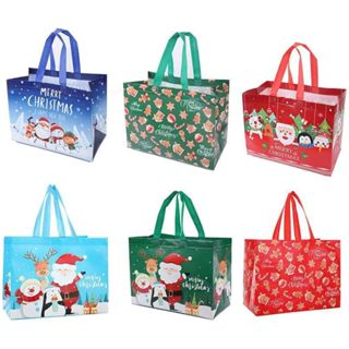 3Pcs Happy Holidays Christmas Eco Bag Medium Green for PHP150.00 available  on Shopcentral Philippines