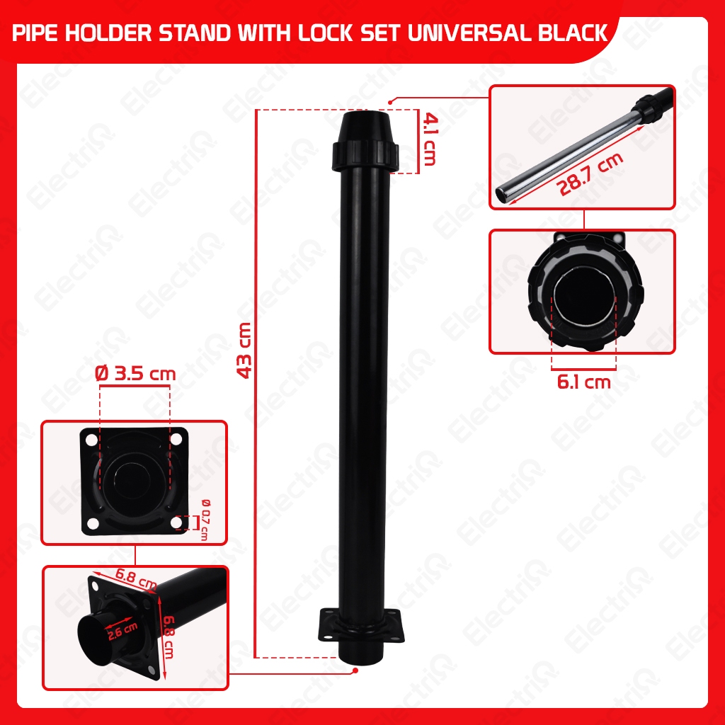 Electriq Electric Fan Spare Parts Stand Fan Post and Adjuster Lock