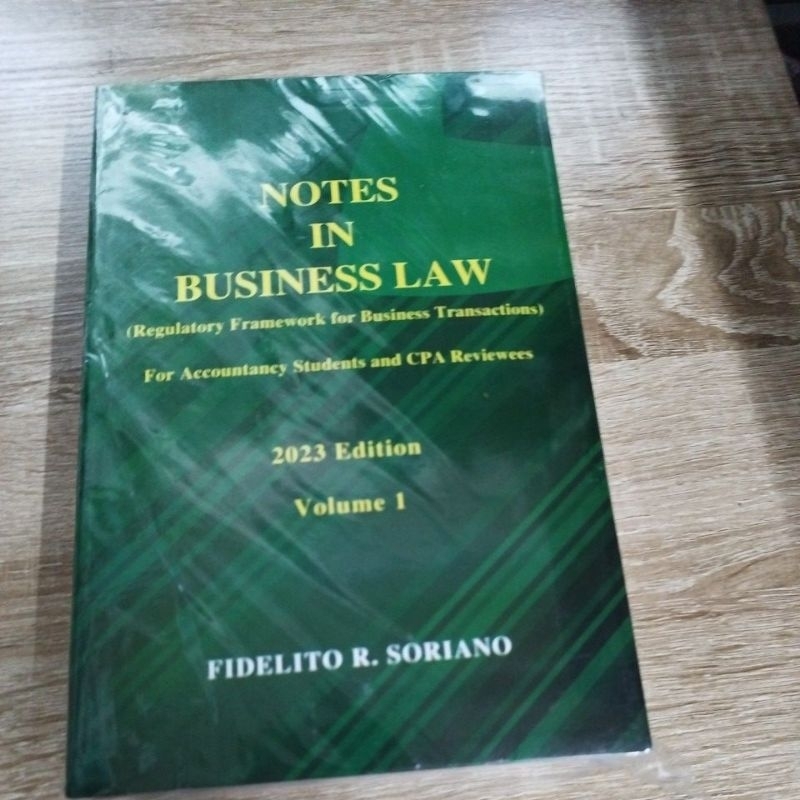 Notes in Business Law(2023 edition vol 1) | Shopee Philippines