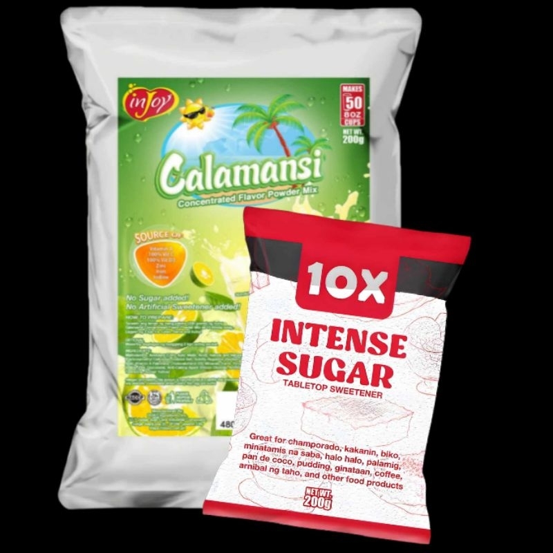 Injoy Calamansi Concentrated Flavor powder Mix 10L yield + 10x INTENSE ...