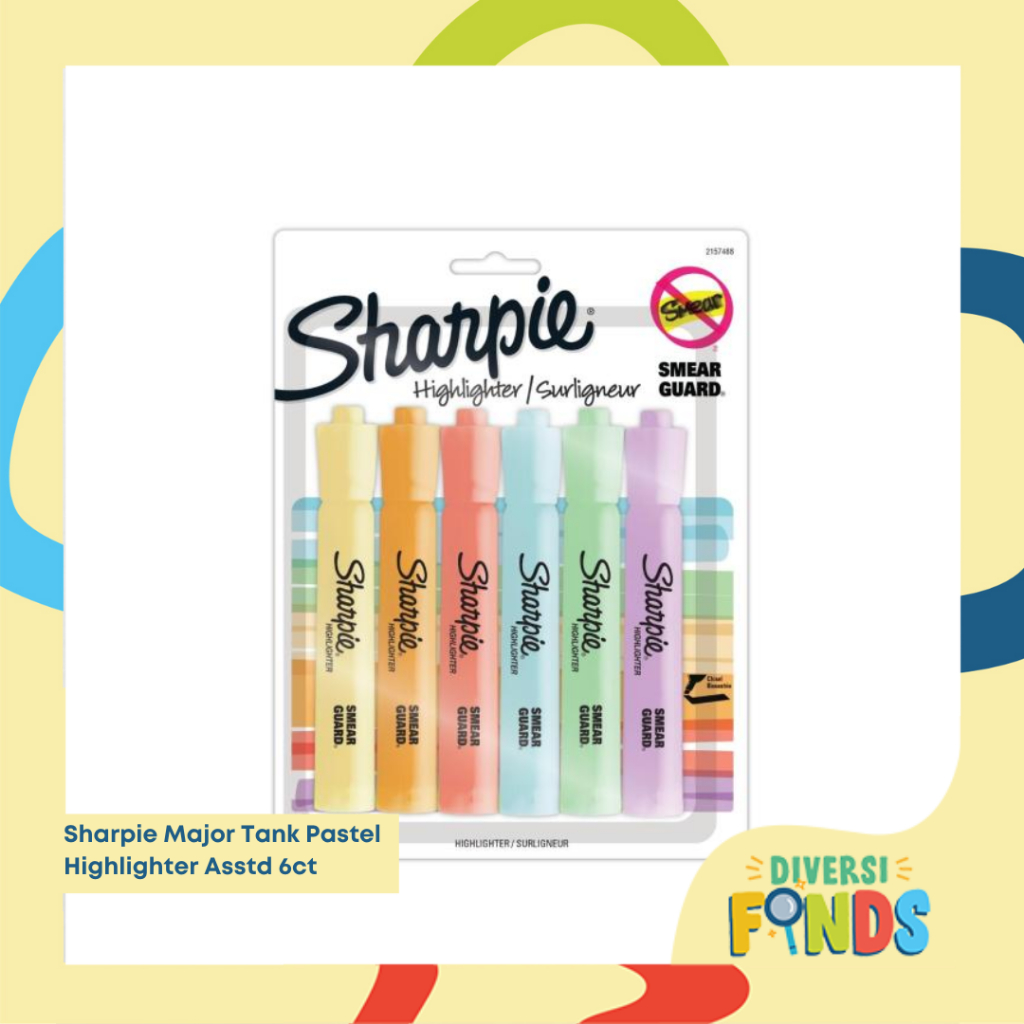 Sharpie 6ct Assorted Pastel Tank Highlighters