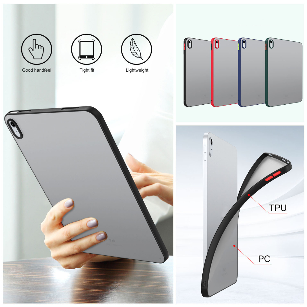 MATTE FROSTED TABLET CASE IPAD AIR 4 5 6 9.7 7 8 9 10.2 Thin Clear Cove ...