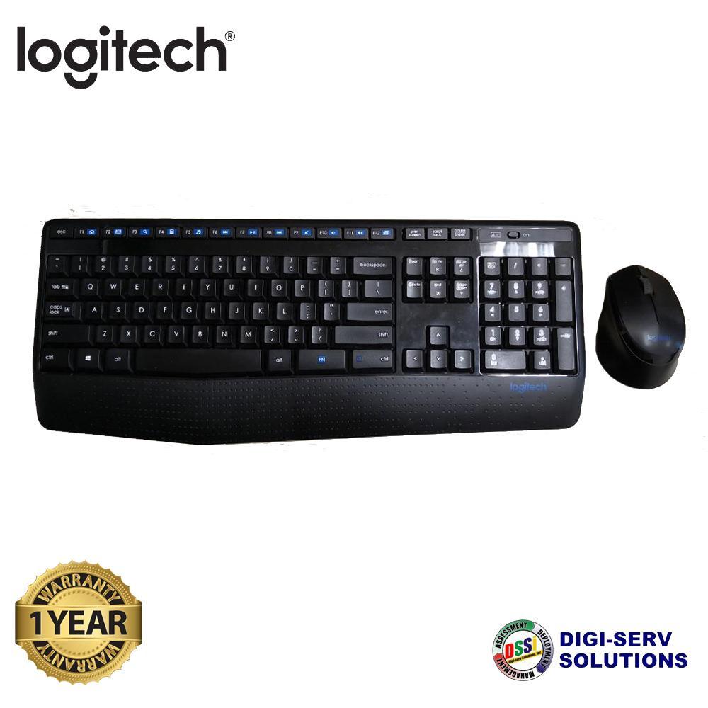 Logitech Mk345 Wireless Keyboard and Mouse Combo (Full-size with extra ...