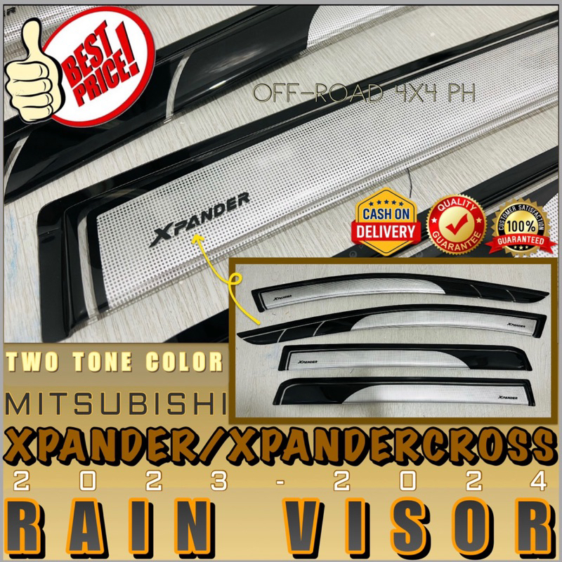 XPANDER / XPANDER CROSS 2023-2024 RAIN VISOR (two tone) | Shopee ...