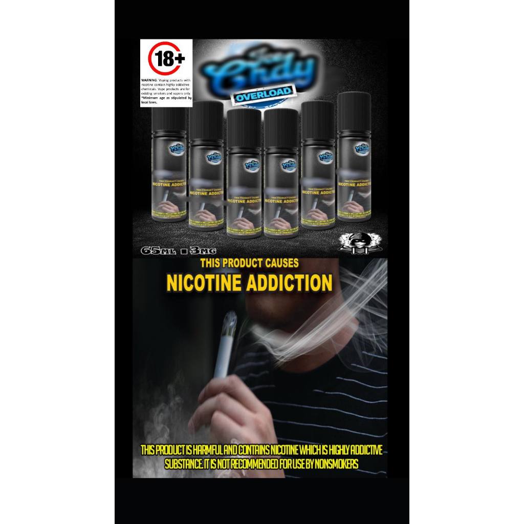 Ice Cndy Overload 65ml 3mg E Liquid Vaping Low Strength High VG Legit