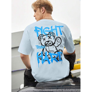 Manfinity Men Reflective Cartoon Graphic Tee