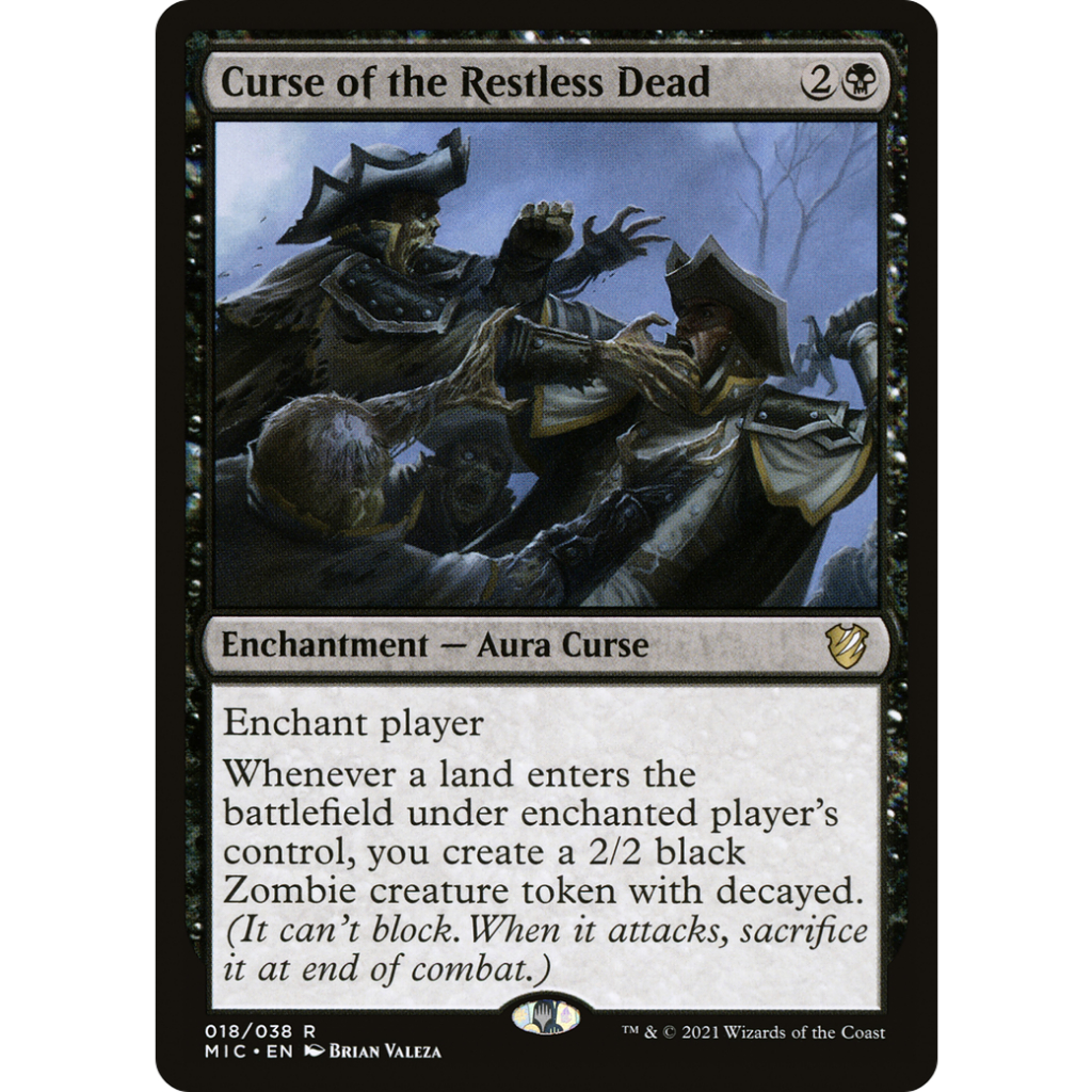 Curse of the Restless Dead mic-18 MTG Top Ratings Proxy (sticker is ...