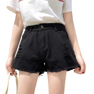 Plus Size High Waist Denim maong short for women 4 COLOR