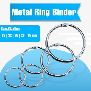 15mm / 20mm / 25mm / 32mm / 35mm / 38mm Metal Loose Leaf Ring Binder  Multi-Function Binding Rings for DIY Craft Hoop