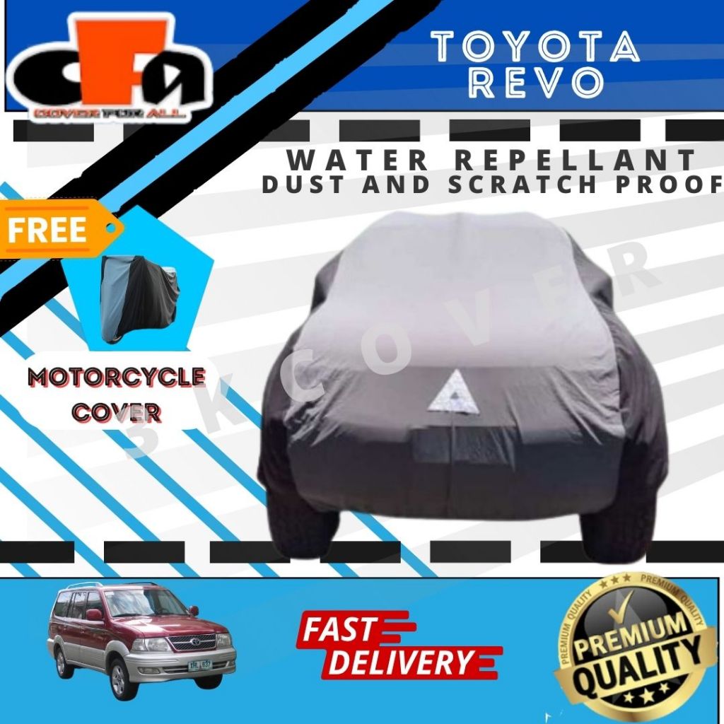 TOYOTA REVO HIGH QUALITY CAR COVER WATER REPELLANT AND DUST PROOF WITH ...