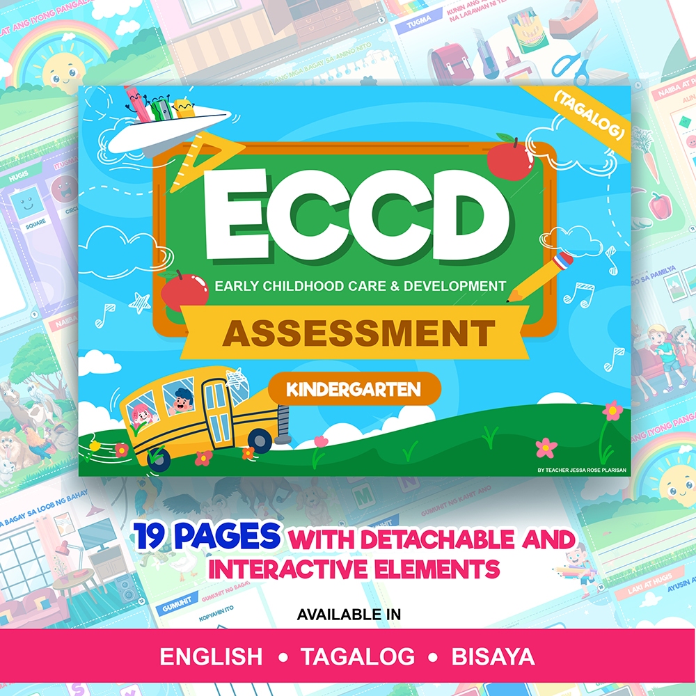 ECCD Assessment tool for kindergarten - Interactive and detachable ...