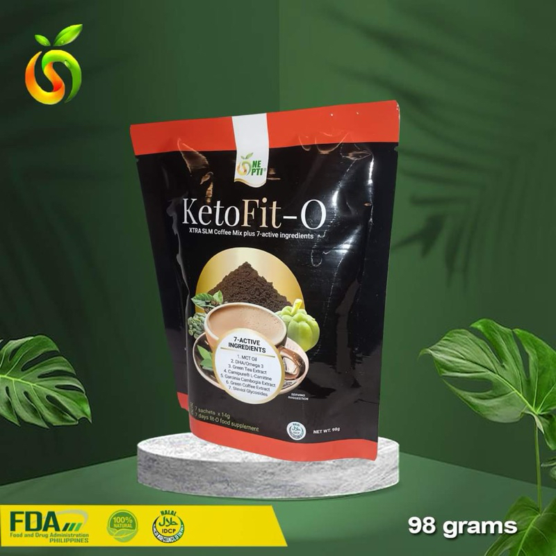 Keto FitO XTRA SLM Coffee Mix 7 Sachets ONE OPTI(Plus 7 Active