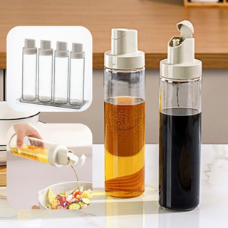 High Temperature Resistant Kitchen Spice Storage Supplies Automatic Oil  Dispenser With Convenient Oil Brush And Soy Sauce Bottle/basting Brush