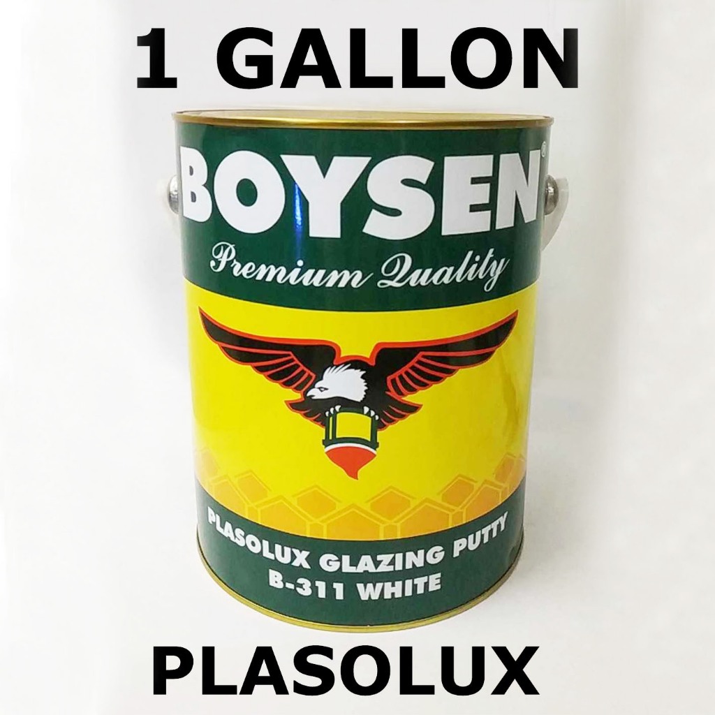 BOYSEN PLASOLUX GLAZING PUTTY B311 WHITE (1 GALLON