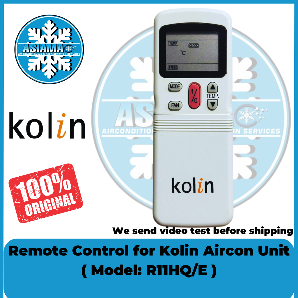 Remote Control for Kolin Aircon Unit ( Model R11HQ/E ) Shopee