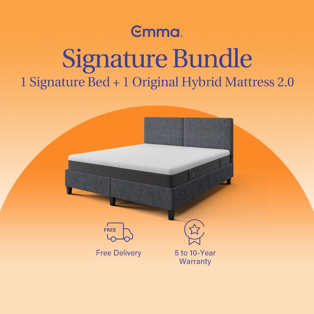Emma Signature Bed and Original Hybrid Mattress Bundle Shopee Philippines