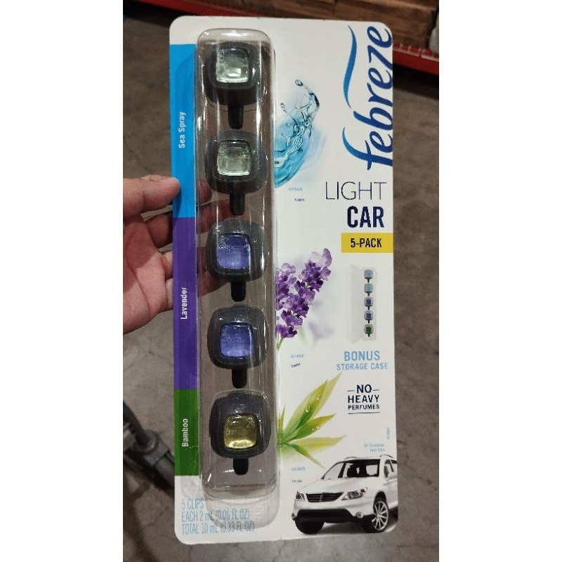 Febreze Air Freshener Car Vent oz, 5-count Shopee