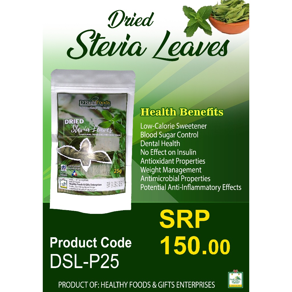 Pure Dried Stevia Leaves/Natural Sweetener Shopee Philippines