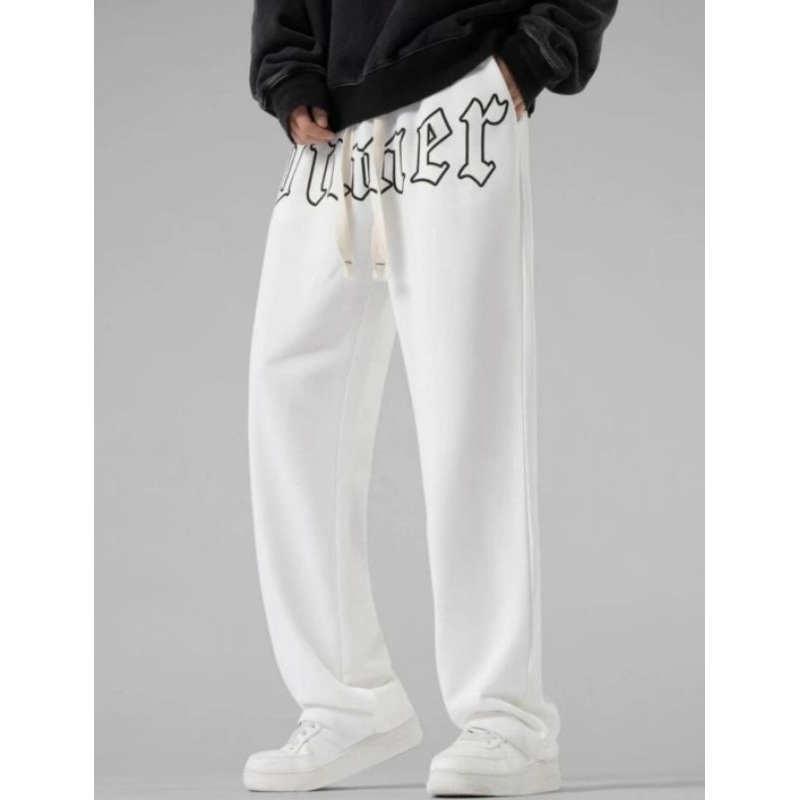 Yellow Sweatpants SHEIN EZwear Women's Drawstring Waist Striped