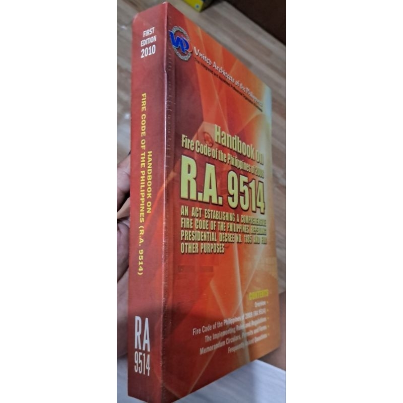 Handbook on Firecode of the Philippines of RA 9514 Onhand | Shopee ...