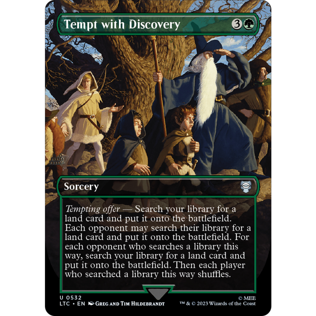 Tempt with Discovery ltc-532 MTG Top Ratings Proxy (sticker is already ...