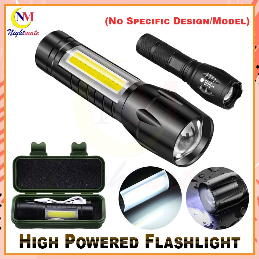 Flashlight XPE+ Police Cree LED Flashlight Rechargeable Flashlight (No ...