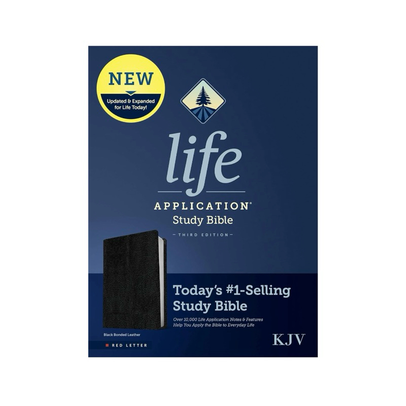 Kjv life application study bible black bonded leather shopee philippines