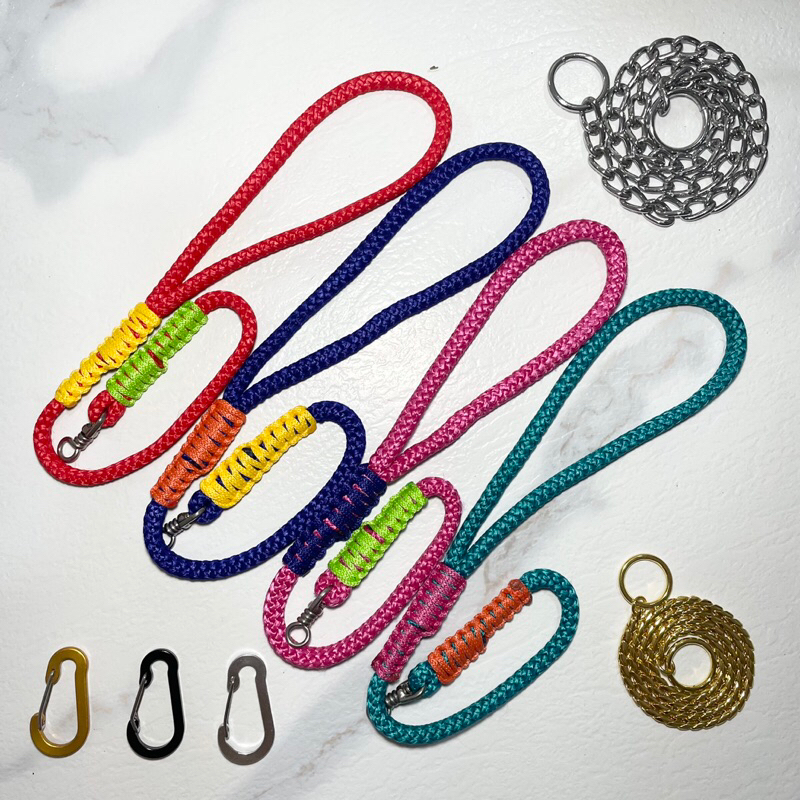 Rope choker best sale dog leash