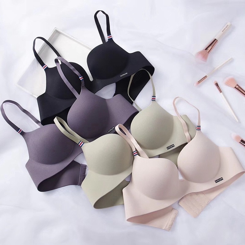 light and small gathered comfort simple bra push up bralette sexy bra ...