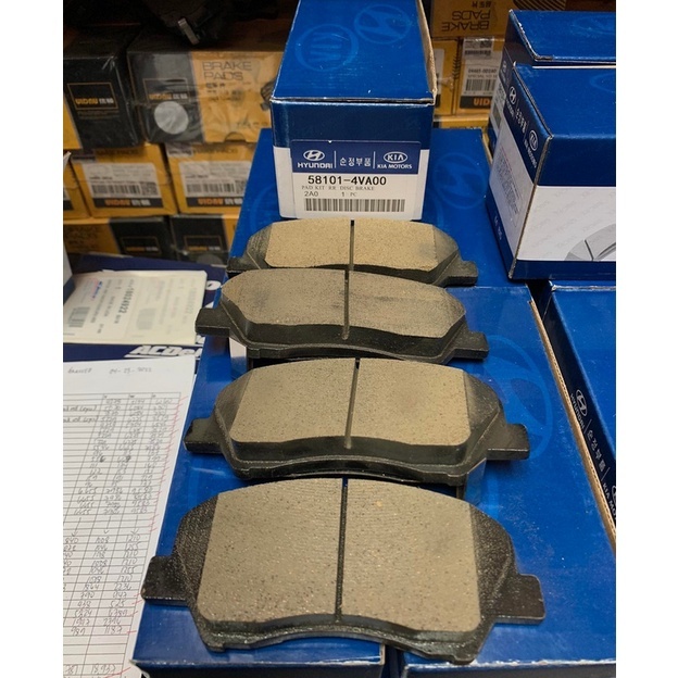 Hyundai Accent Brake Pad 2011-2018 Break Disc Pads Front Rear Kit 58101 ...