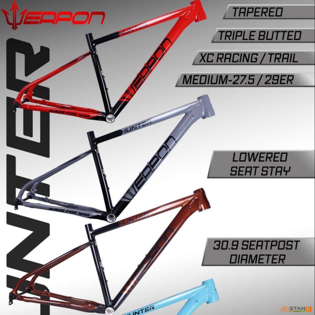 Triple store butted frame