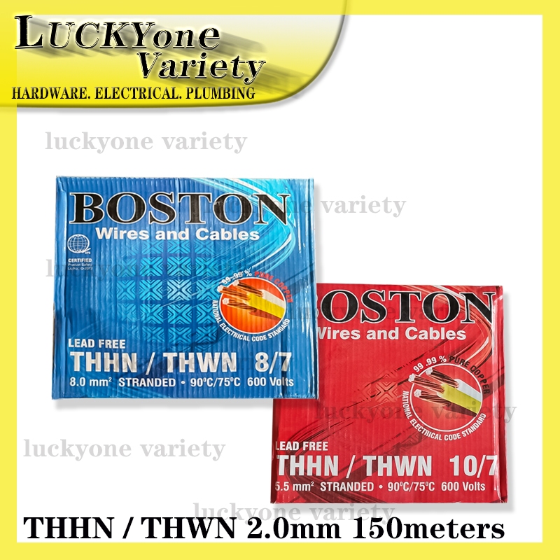 Electrical Stranded Wire Original Boston THHN/THWN 14/7, 12/7, 10/7, 8/ ...