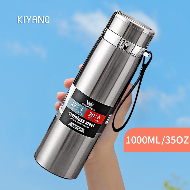 Flask 500/1000ml Tumbler Thermos Stainless steel water bottle outdoor